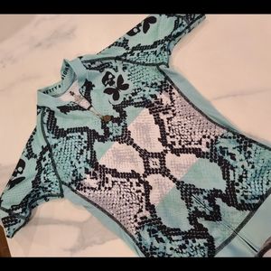 Betty designs Snakeskin Cycling Top XS
